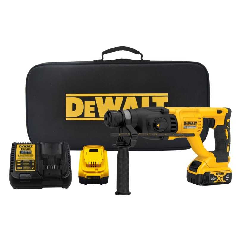 Rotomartillo SDS Plus 20V Max 2.6 J 5550 GPM + Cargador + 2 Baterias 4.0Ah Dewalt