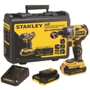 Atornillador de Impacto 1/4" Inalámbrico Brushless 20V (Inc. 2 Bat. de 1.5 Ah) Stanley