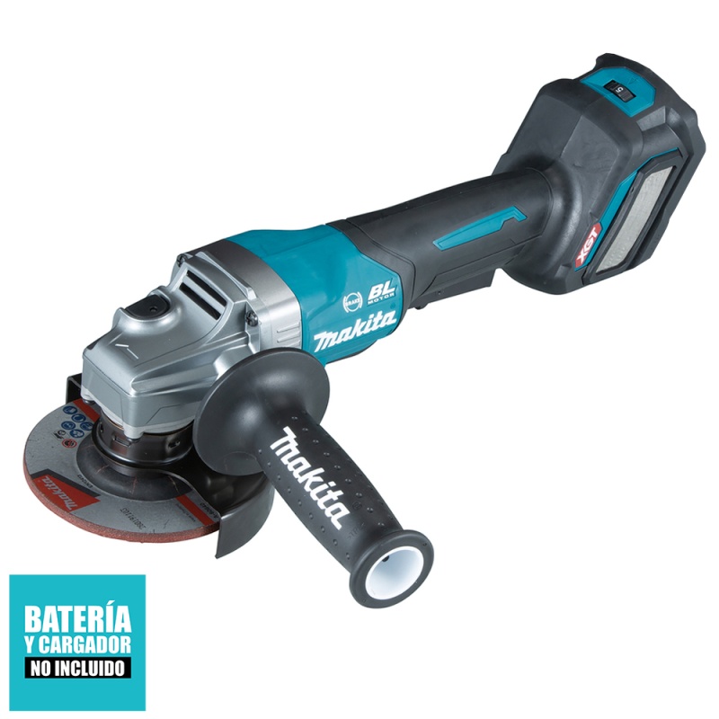 Esmeril Angular 4-1/2" Xgt 40Vmax / Vel. Variable / Bl- Adt-Aft-Xpt / Hombre Muerto/ Sin Baterías Makita