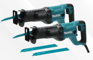 Combo Sierra Sable 1200W (JR3051TK)(x2) +Hoja (80341)(x2) Makita