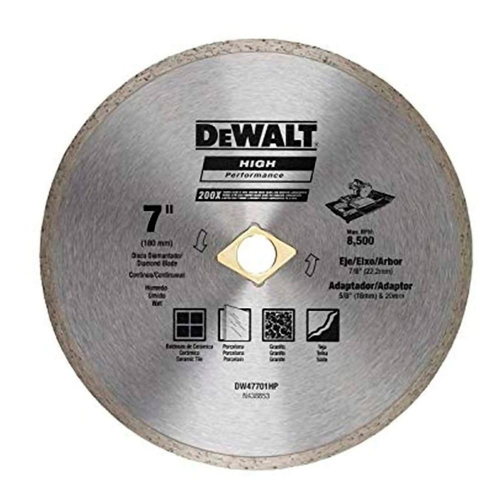 [DW47701HP] Disco Diamantado 7" Continuo - HP Dewalt