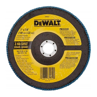 Disco Flap 7" x 7/8" Grano 60 Dewalt