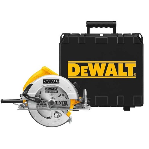 [DWE575K-B2C] Sierra Circular 7-1/4" 1,800W - 5,200 RPM + Caja Plastica Dewalt