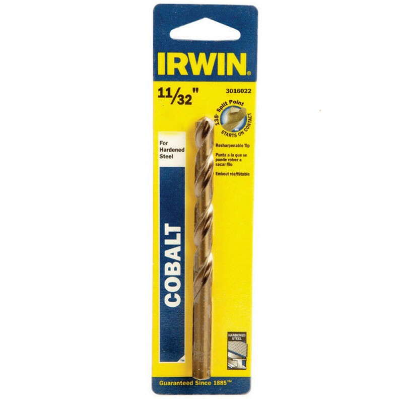 [3016022] Broca HSS Metal Cobalto 11/32" - Blister Irwin