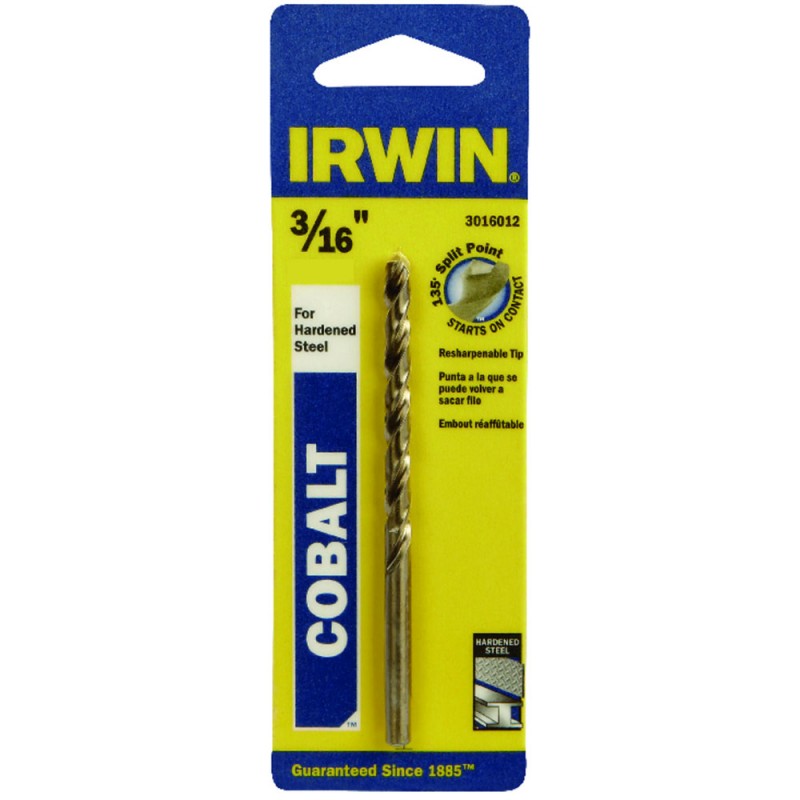 [3016012] Broca Hss Metal Cobalto 3/16" - Blister Irwin