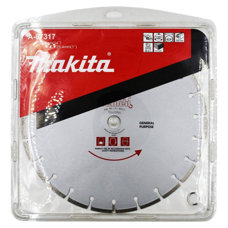 [A-87317] Disco Diamantado Especializado Para Cortadora 350 X 25.4 Mm. Makita
