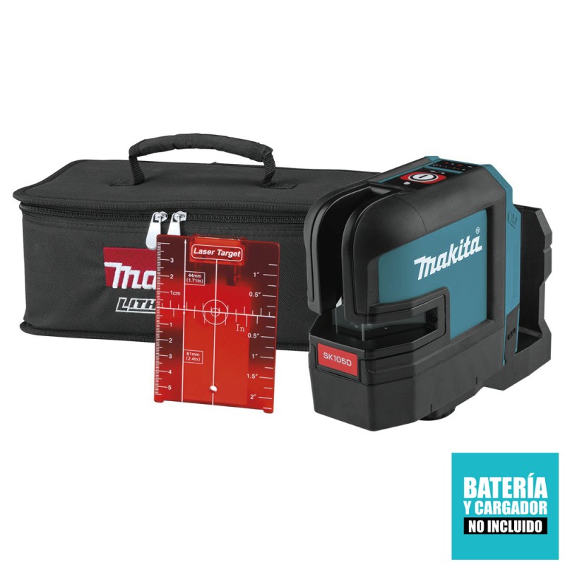 [SK105DZ] Nivel Laser Rojo Cruzado 12V / H:180Â° V:160Â° / Sin Baterías Makita
