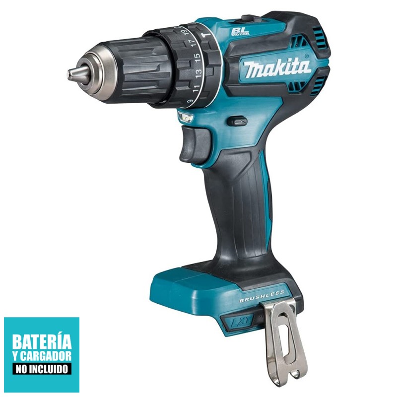 [DHP485Z] Taladro Percutor 1/2" 18V /2 Vel. / 50-27 Nm / Bl - Xpt -Lxt / Sin Baterías Makita