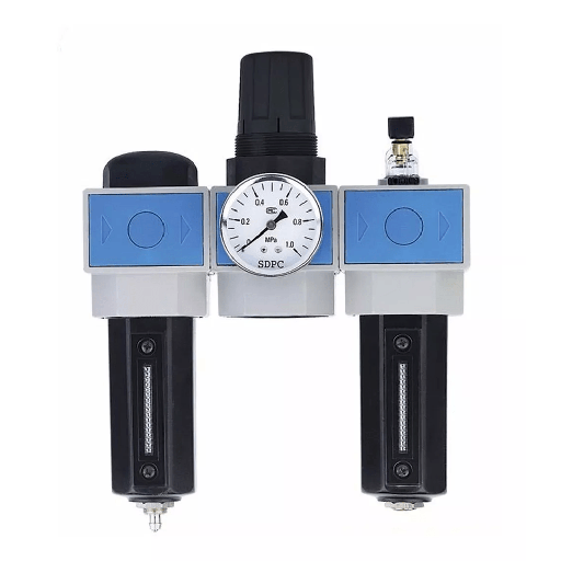 [FRL3-50ST] Filtro+Regulador+Lubricador (FRL) 1/2" UFRL 04 NPT 40 Um Semi Auto Drain Standard Shako (E)