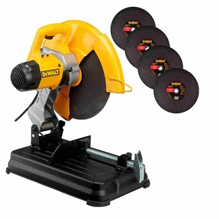 Kit Tronzadora de Metal 14" 2300W D28730-K4 + 5 Discos 14" DW44640 Dewalt