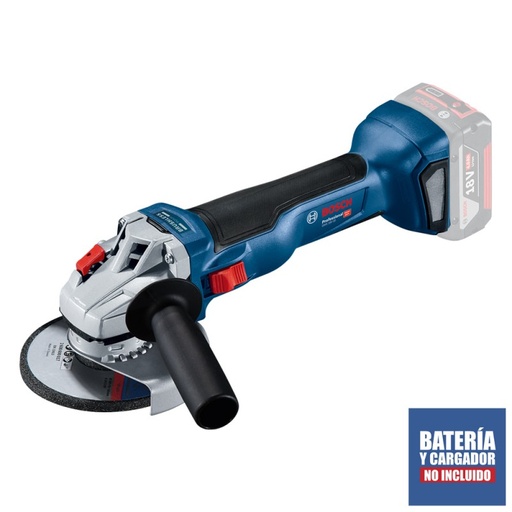 [0601.9J4.0E0-000] Esmeril / Amoladora Angular 5" (4-1/2") GWS 18V-10 Sin Batería / Sin cargador + Maletin Bosch