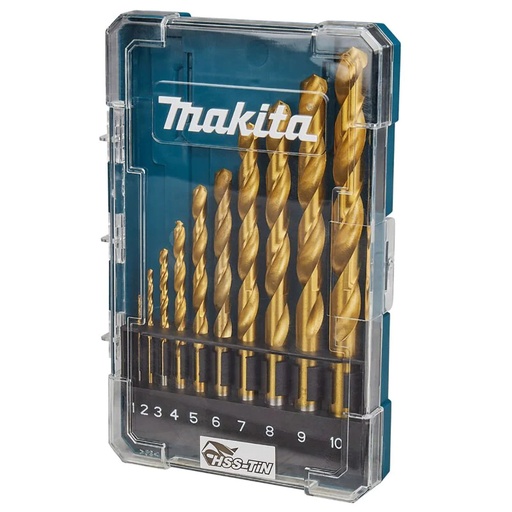 [D-72849] Hss-Tin Drill Bit 10Pcs/Set Makita