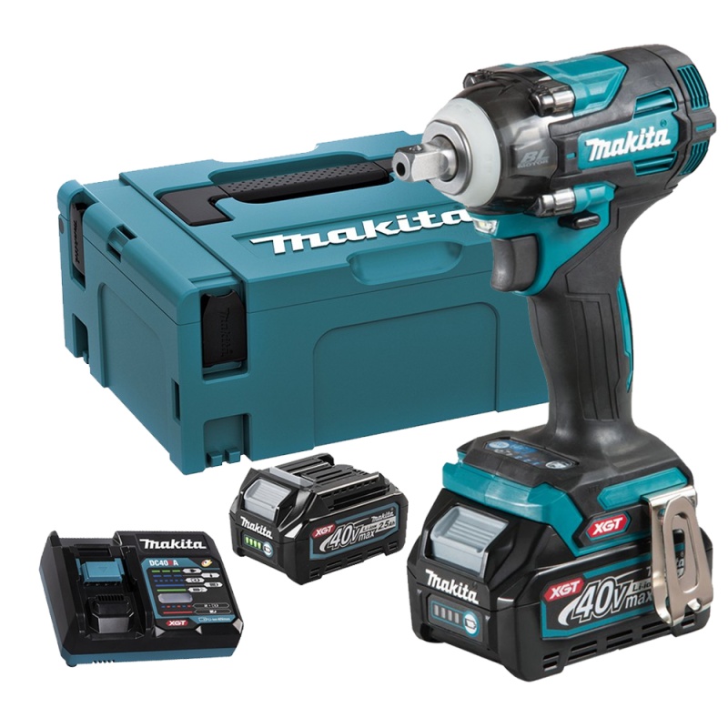 [TW005GD201] Llave De Impacto 1/2" Xgt 40Vmax / 4 Vel. / 630Nm / Bl - Lxt - Xpt/ 2 X 2.5Ah + C Makita