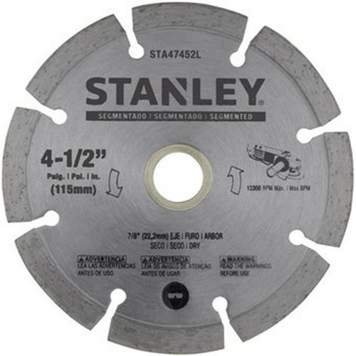 [STA47452L] Disco Diamantado 4-1/2" Segmentado Stanley