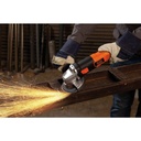 Esmeril Angular 4 1/2" 820W + Maleta + Guantes + Lente + Disco Black & Decker