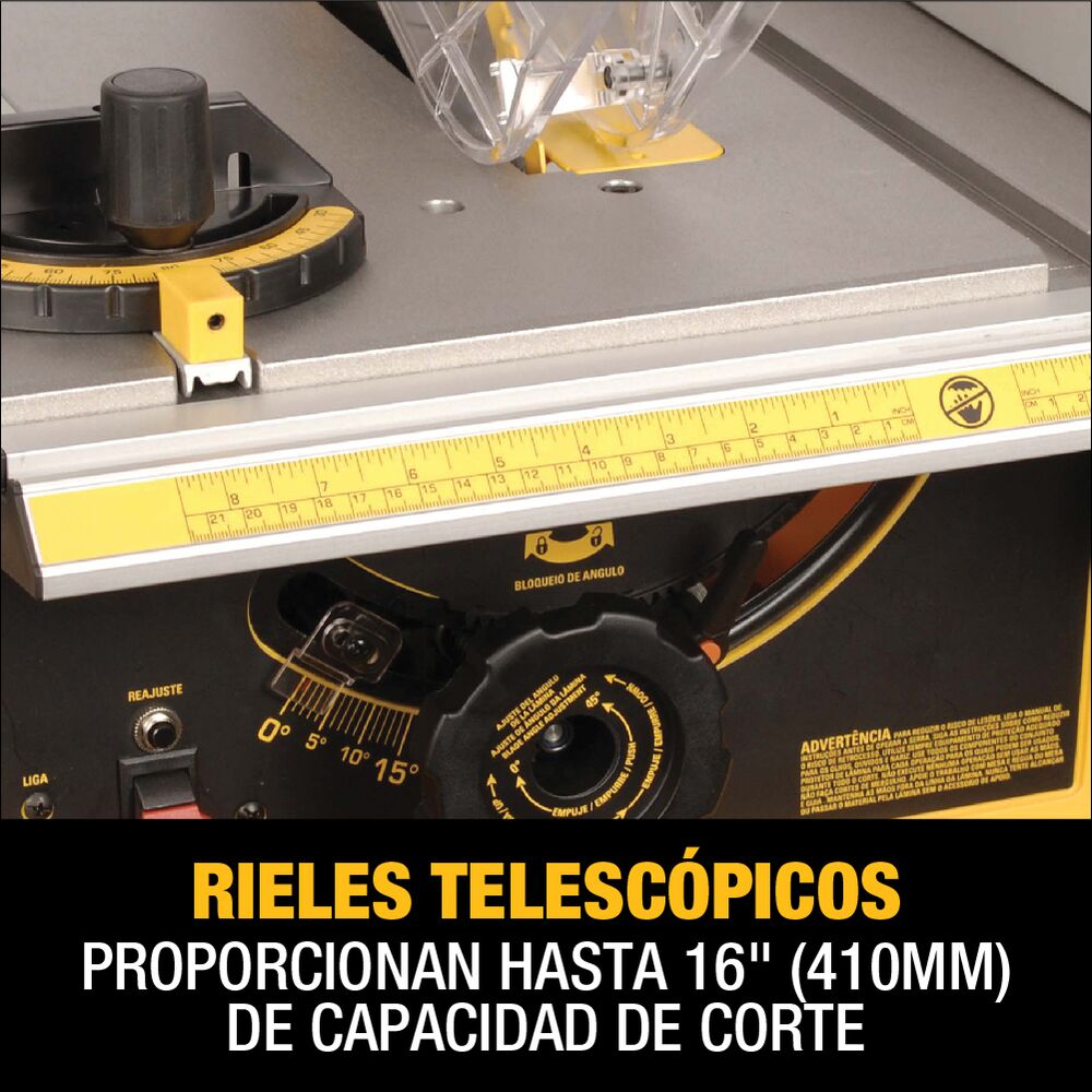Sierra de Mesa/Banco de 10" 1800W 5000Rpm DWE7470-B2 Dewalt