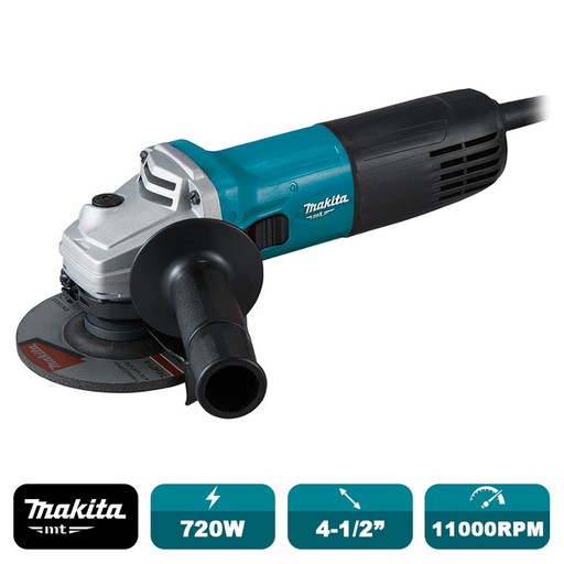 Esmeril Angular 4-1/2" 720W MT Azul / 11,000 RPM / 1.9 Kg. + DISCO ABRA DESBASTE METAL 4.5"x 6.0mm.(A24P)
