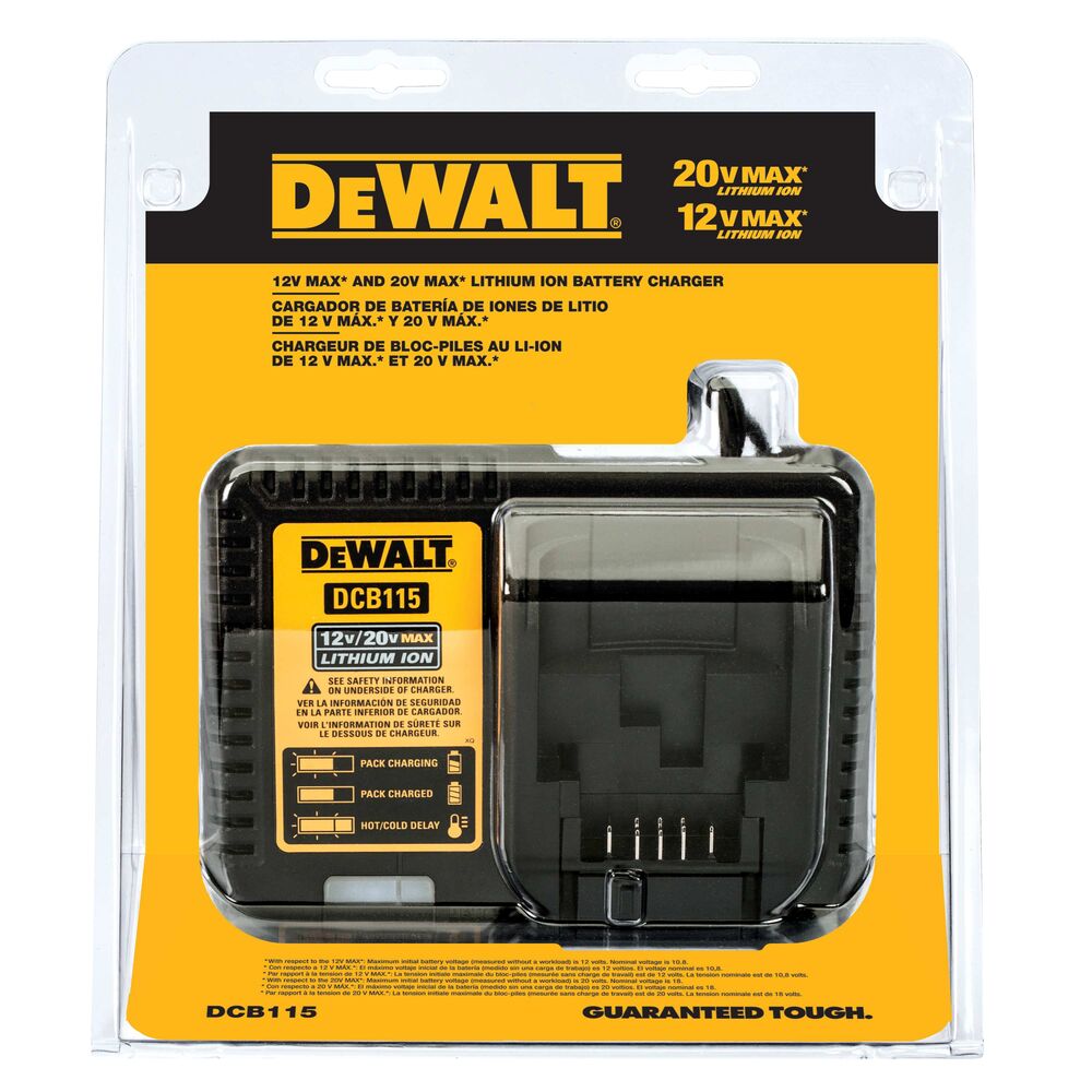 Cargador de Bateria 12V/20V Max DCB115-B2 Dewalt