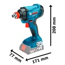Atornillador o Llave de Impacto 1/2" GDX 180 LI 18V Sin Batería/Ni cargador 0601.9G5.225-000 Bosch