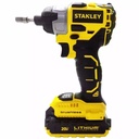 Atornillador de Impacto 1/4" Hex 20V Brushless 2 Bat y Carg Stanley SBI20S2K-BR_2