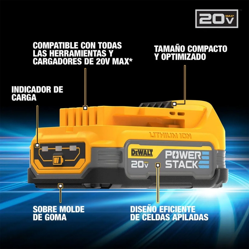 Kit 2 Baterías Powerstack + Accesorios Dewalt DCBP034E2-B2_5