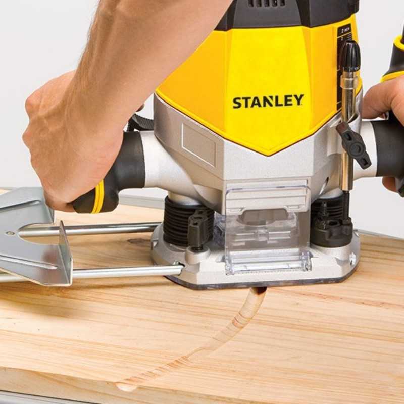 Ruteadora 1/4" 1200W 55 mm + 6 Fresas Stanley SRR1200-B2_9