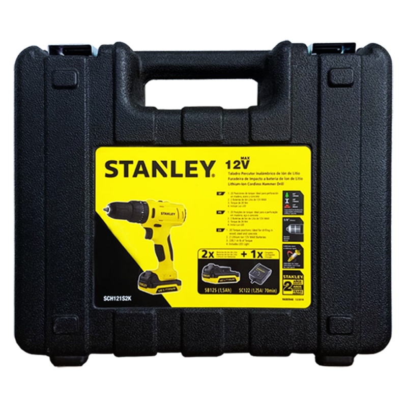 Taladro Percutor 3/8" 12V 26Nm 2 Bat 1.5 Ah Stanley SCH121S2K-B2_5