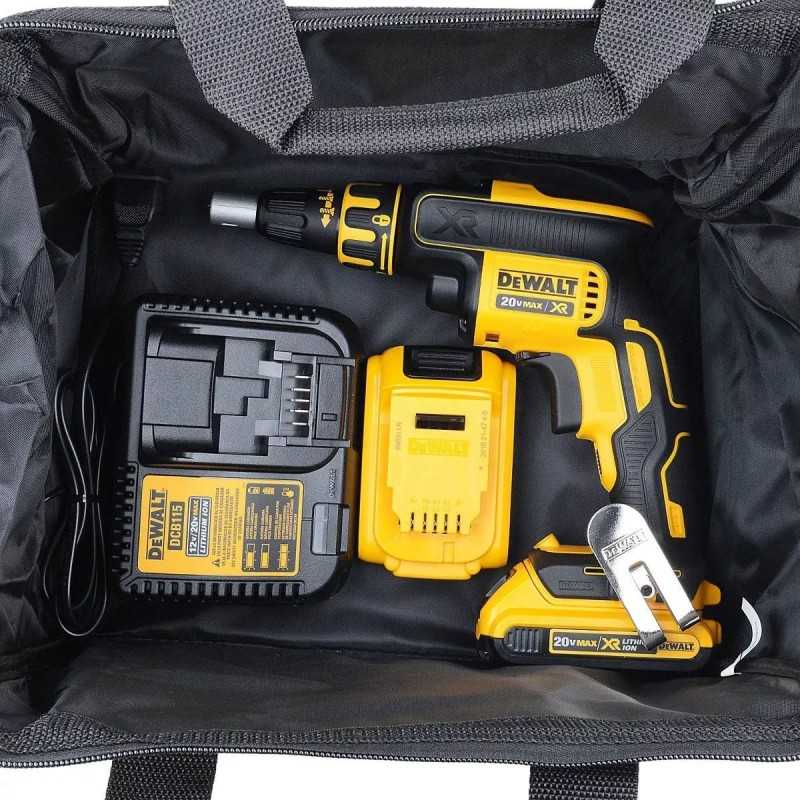 Atornillador para Drywall 1/4" Hex 20V XR Inc 2 Bat y Carg Dewalt DCF620D2-B2_5