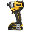 Atornillador de Impacto 1/4" Hex 20V XR 2 Bat y Carg Dewalt DCF809D2-B2_2