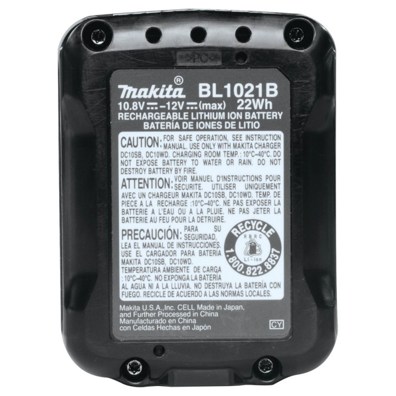Batería de Ion de Litio 12V CXT 2.0Ah Makita BL1021B_2