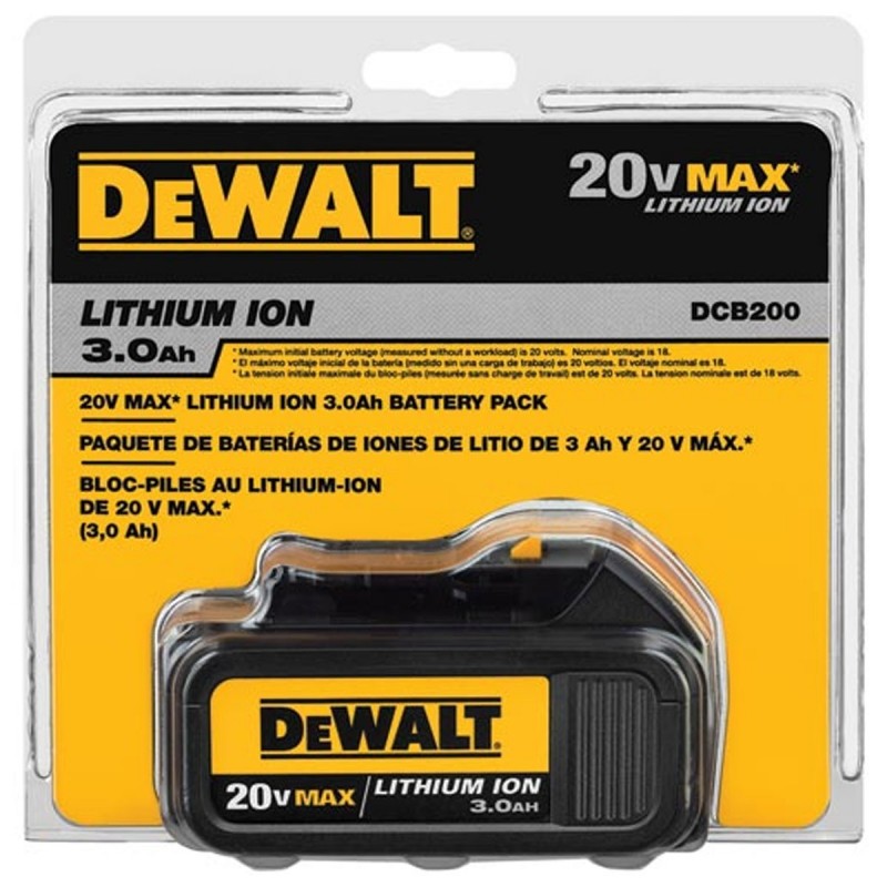 Batería Ion Litio 20V 3.0Ah Dewalt DCB200-B3_6