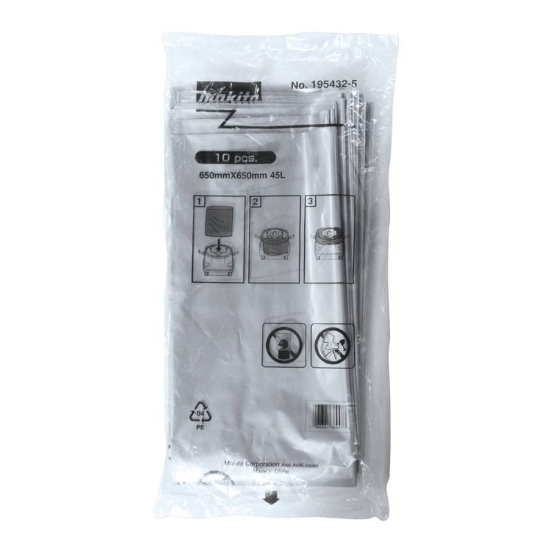 Bolsa Plástica 10 unid para Aspiradora DVC860L / VC1310L Makita 195432-5_4