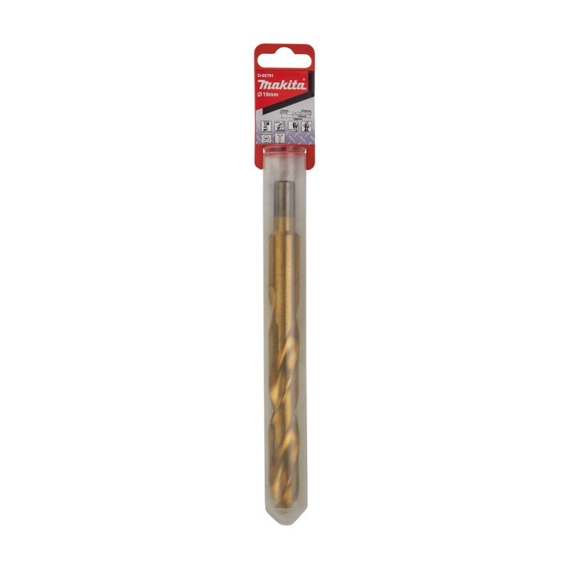 Broca HSS-TIN para Metal 19 x 198mm Makita D-65791_2