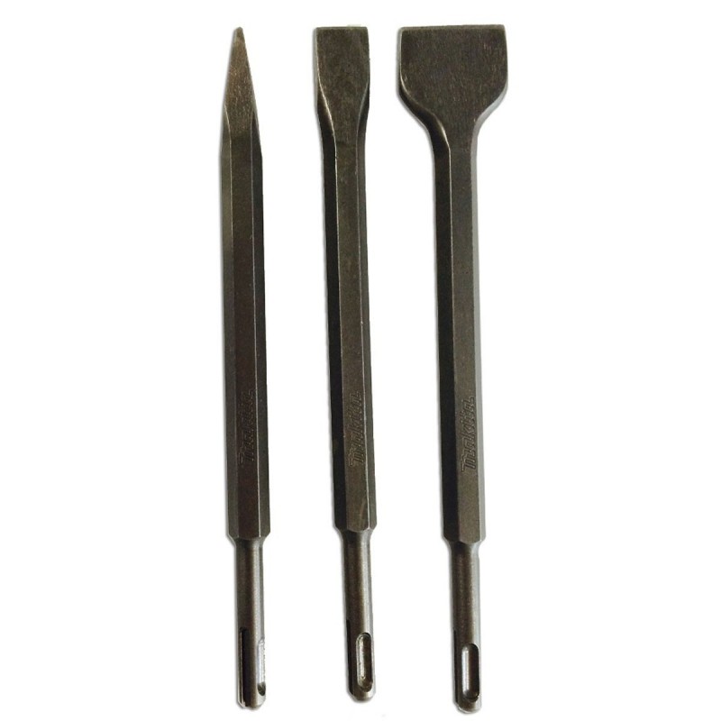 Set cincel SDS-PLUS Punta / Plano / Pala 3PCS ENVASE PLASTICO_2