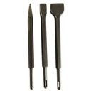 Set cincel SDS-PLUS Punta / Plano / Pala 3PCS ENVASE PLASTICO_2