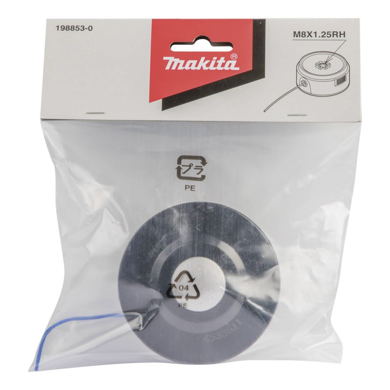 Carrete M8 X 1.25 RH para Motoguadaña UR100D Makita 198853-0_2