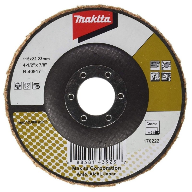 Disco flap plano tipo SCOTH INOX 4.5" grano EXTRA GRUESO ESTANDAR_2
