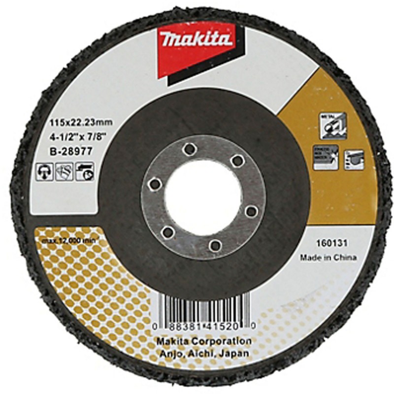 Disco y limpieza y remoción P/INOX 4.5" ESTÁNDAR respaldo de fibra de vidrio_2