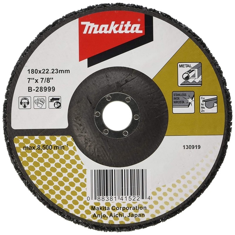 Disco y limpieza y remoción P/INOX 7" ESTÁNDAR respaldo de fibra de vidrio_2