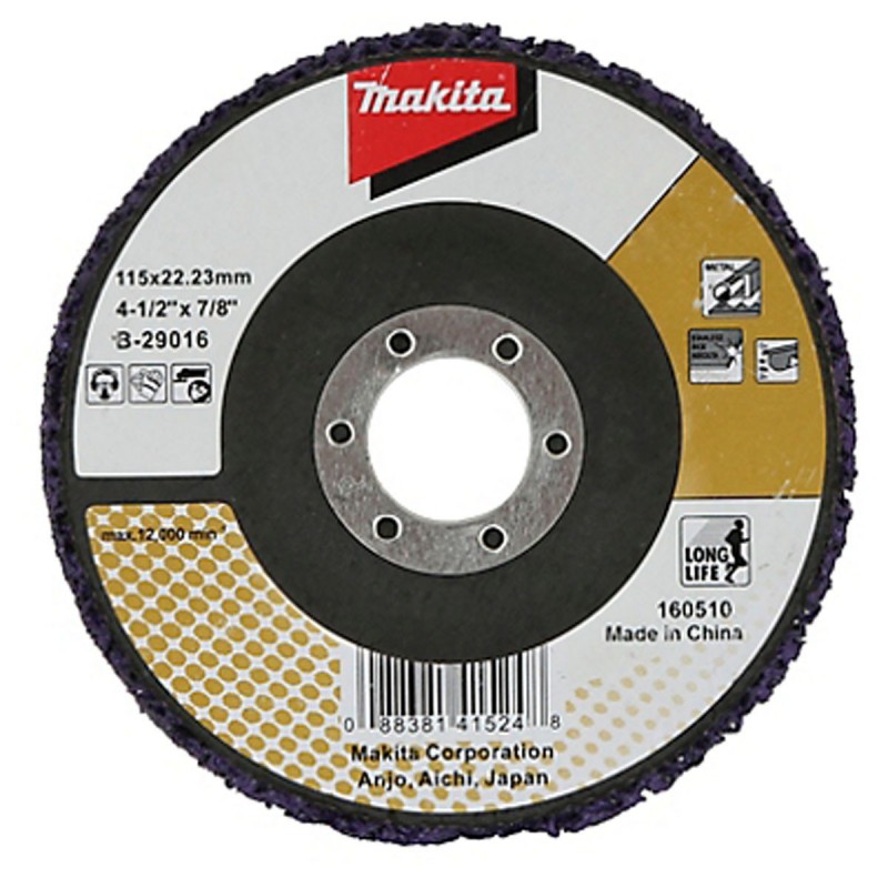 Disco y limpieza y remoción P/INOX 4 1/2" INDUSTRIAL respaldo de fibra de vidrio_2