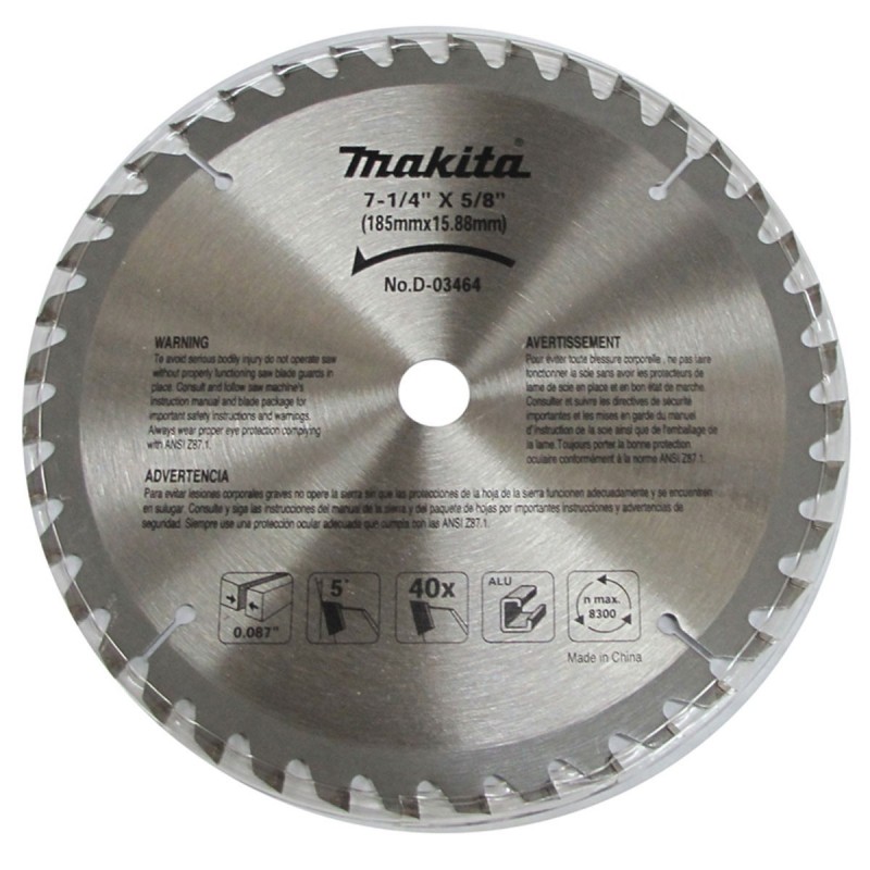 Disco de sierra para aluminio (7-1/4 x 5/8")  (185x15.88 mm.) 40 DIENTES_2
