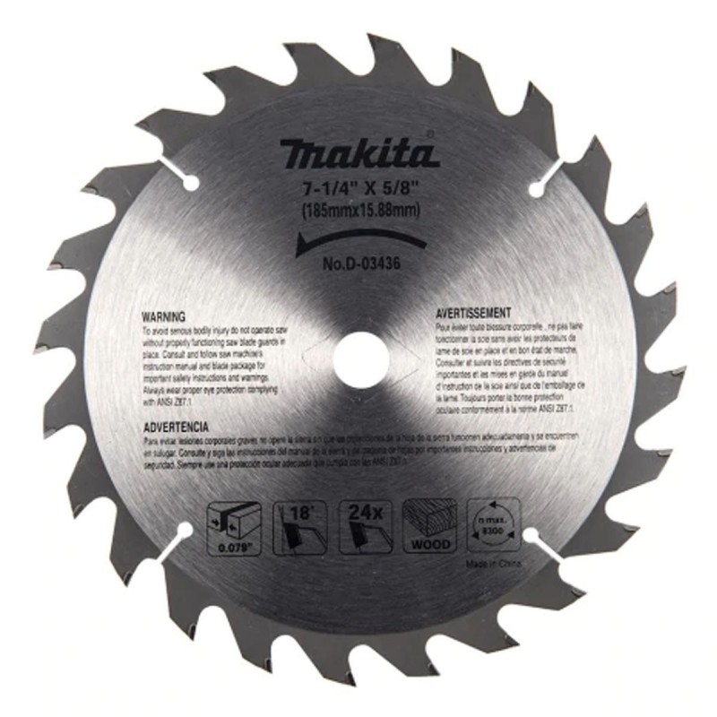 Disco de sierra circular PARA MADERA 7-1/4' 24 DIENTES_2