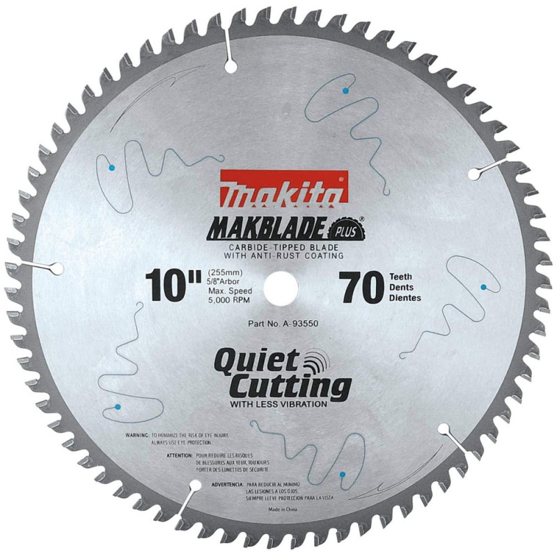 Disco de Sierra Circular para Madera 10"x 5/8" x 2.30mm. 70 DIENTES A-93550 Makita_2
