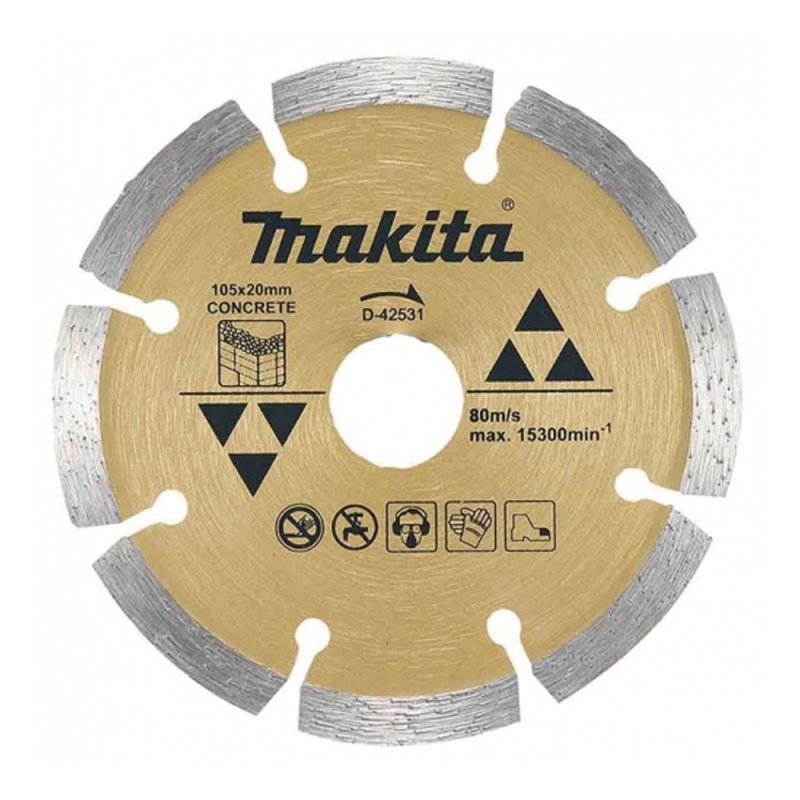 Disco Diamantado Segmentado 105x20mm para Concreto Makita D-42531_2