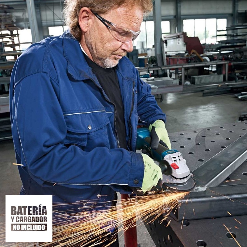 Amoladora Angular 5" 18V Brushless Baretool Bosch GWS 18V-10_4