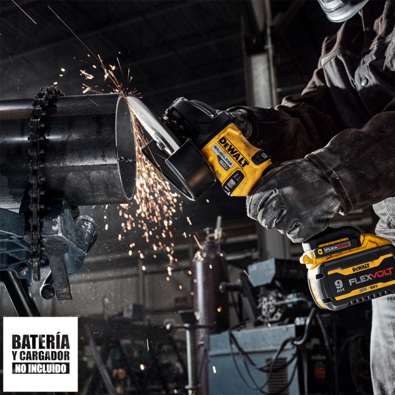 Amoladora Angular 7" 60V FlexVolt Xr Baretool Dewalt DCG440B-B2_6