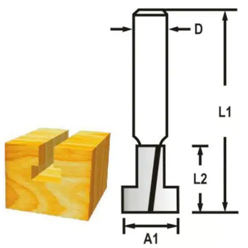 Fresa Ojo de Cerradura 1/4" x 3/8" Makita D-50217_2