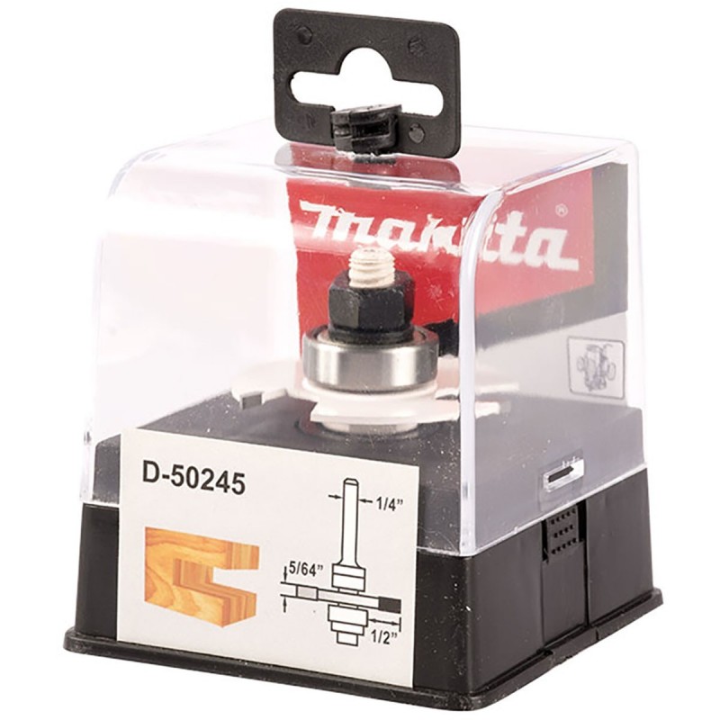 Fresa Ranuradora 1/4" x 1 7/8" con Rodaje Makita D-50245_2