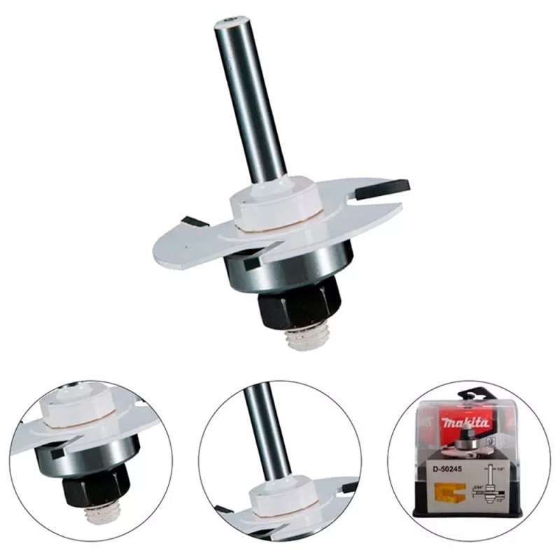 Fresa Ranuradora 1/4" x 1 7/8" con Rodaje Makita D-50245_3