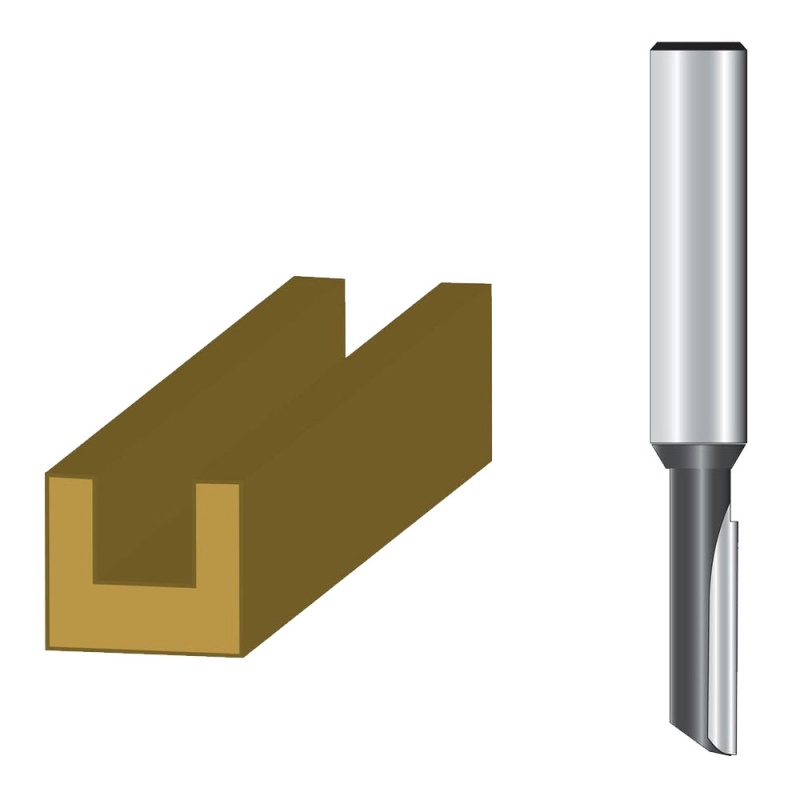 Fresa Recta para Ranuras 1/4" x 1/8" Makita D-49002_3